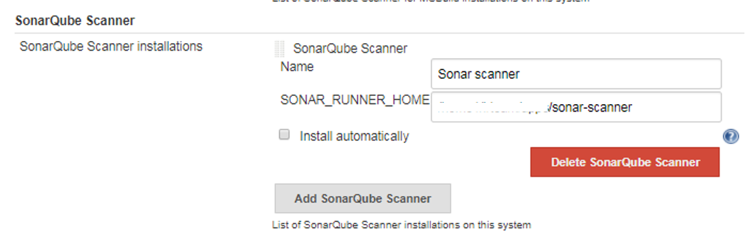 SonarQube scanner 젠킨스 설정